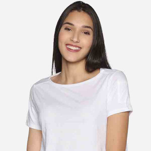 Women White Pure Cotton Bestee Crop Top